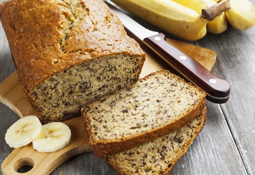 Recipe of the Day - Banana Bread with Flaxseed and Wheat Germ